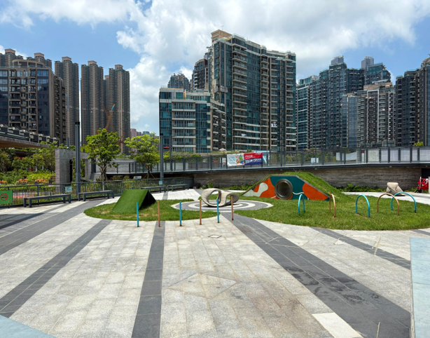 Central Town Park playground and recreational area